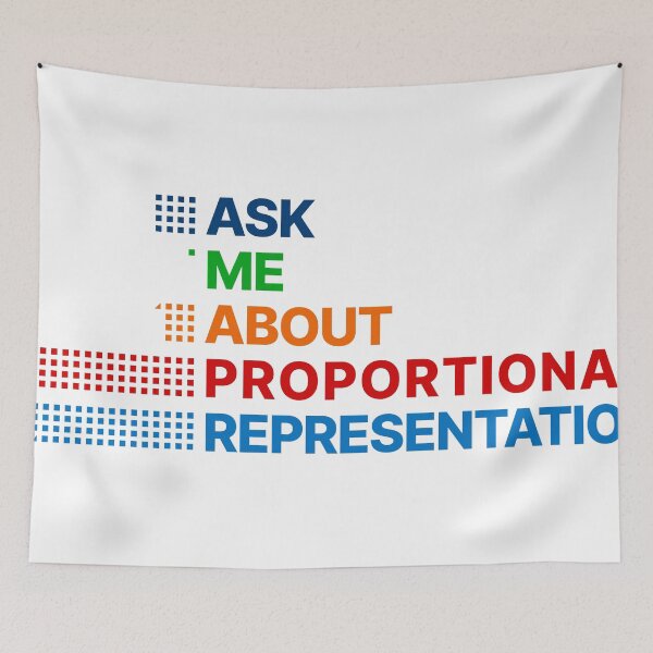 Item preview, Ask Me About Proportional Representation designed and sold by FairVoteCanada.