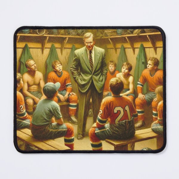 Item preview, hockey themed backpack design designed and sold by TEEJAMBOREE.