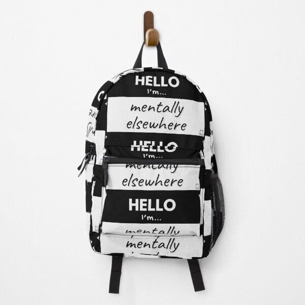 Item preview, Hello I'm Mentally Elsewhere – Black designed and sold by buglevel.