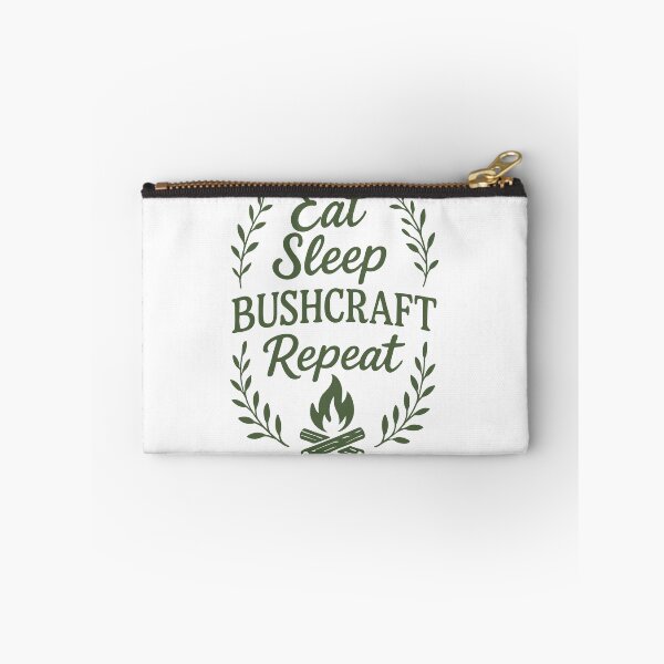 Item preview, Eat Sleep Bushcraft Repeat Prepper Survival designed and sold by LuminOrb.