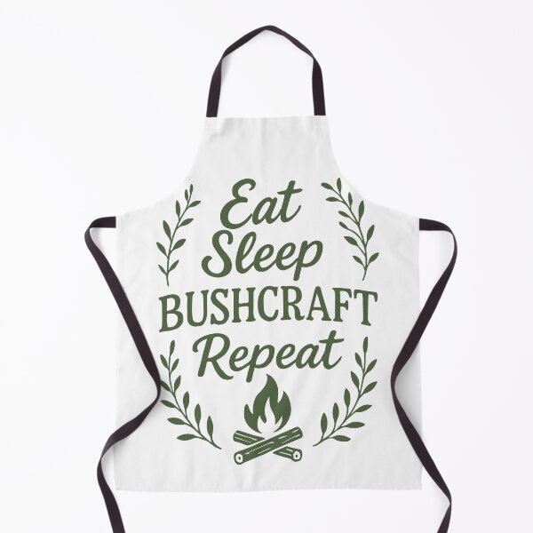 Item preview, Eat Sleep Bushcraft Repeat Prepper Survival designed and sold by LuminOrb.