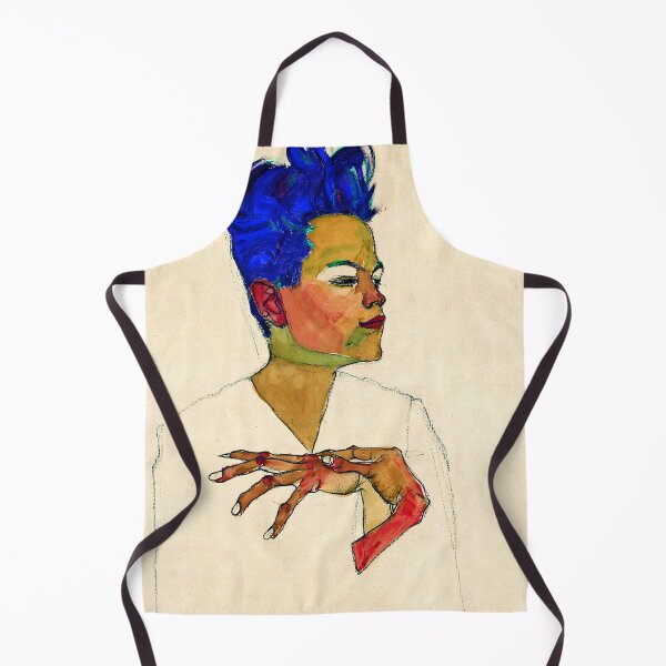 Item preview, Egon Schiele - Self Portrait with Blue Hair designed and sold by Jon-Baran.