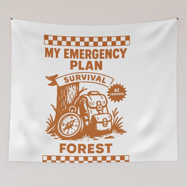 Item preview, My Emergency Plan Survival Forest Prepper designed and sold by LuminOrb.