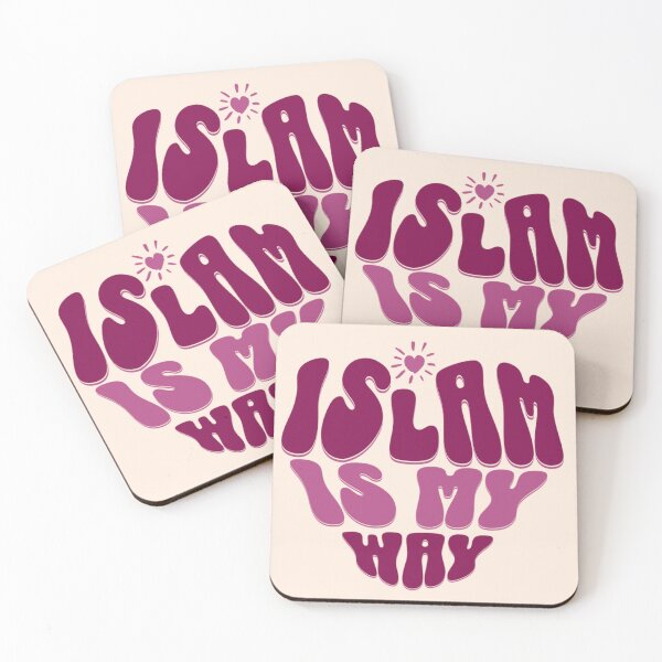 Item preview, Islam Is My Way ( purple ) – Bold Heart Typography Design designed and sold by D-Islamic.