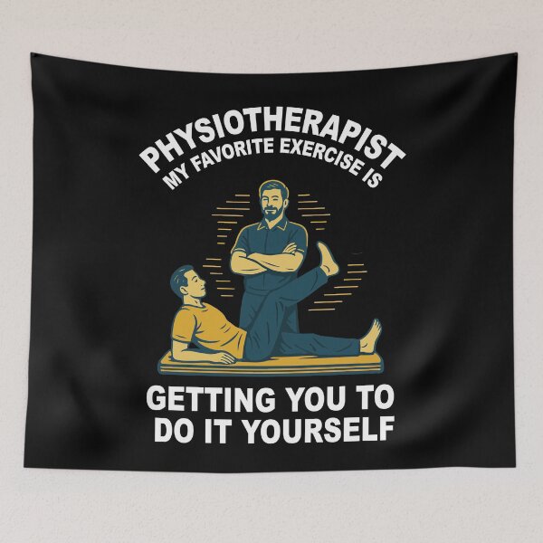 Item preview, Physiotherapy Physiotherapist Funny Exercise designed and sold by LuminOrb.