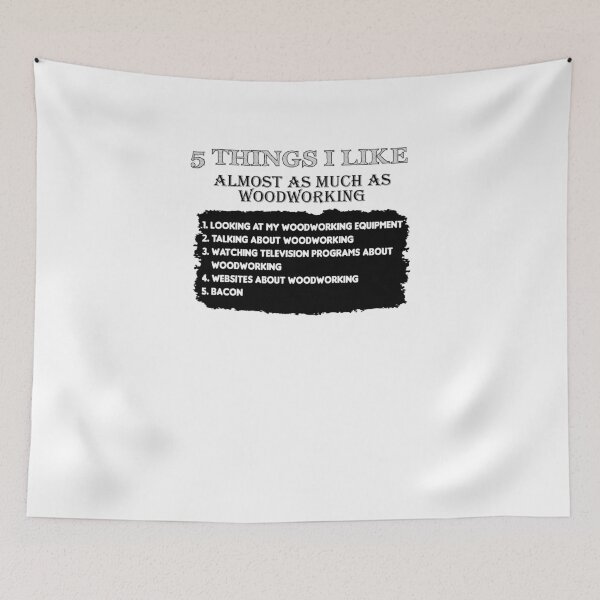 Item preview, 5 Things I Like Almost As Much As Woodworking V4 designed and sold by TeeTimeGuys.