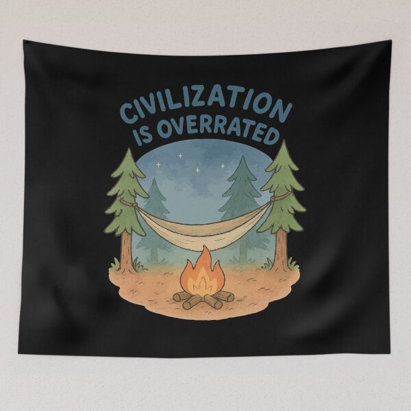 Item preview, Civilization Is Overrated Prepper Survival designed and sold by LuminOrb.