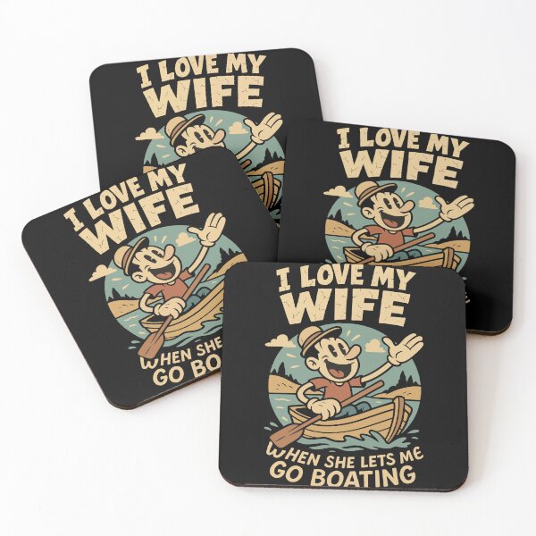 Item preview, Funny Saying Ship Boat Captain I Love My Wife designed and sold by LuminOrb.