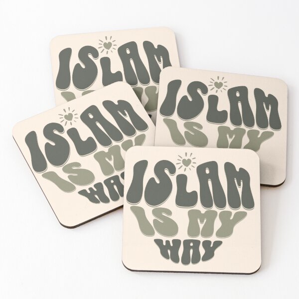 Item preview, Islam Is My Way ( green ) – Bold Heart Typography Design designed and sold by D-Islamic.
