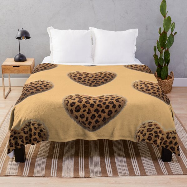 Item preview, Brown Cheetah Furry Heart – Wild Animal Print Love Design designed and sold by EmeraldeaArt.