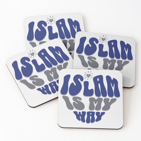 Item preview, Islam Is My Way ( blue ) – Bold Heart Typography Design designed and sold by D-Islamic.