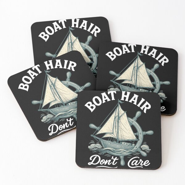 Item preview, Boat Hair Don't Care Funny Saying Ship Captain designed and sold by LuminOrb.