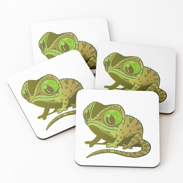 Item preview, Cute Chameleon with Big Eyes designed and sold by Vezka.