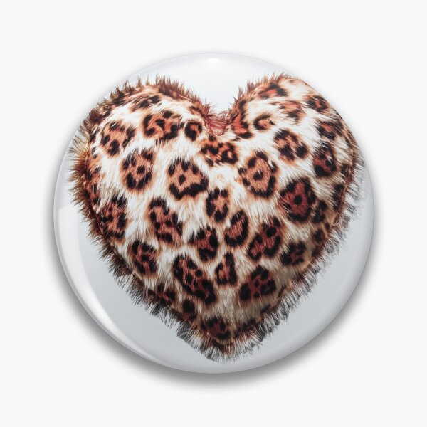 Item preview, Leopard Heart – Light Faux Fur Animal Print Valentine Aesthetic designed and sold by EmeraldeaArt.