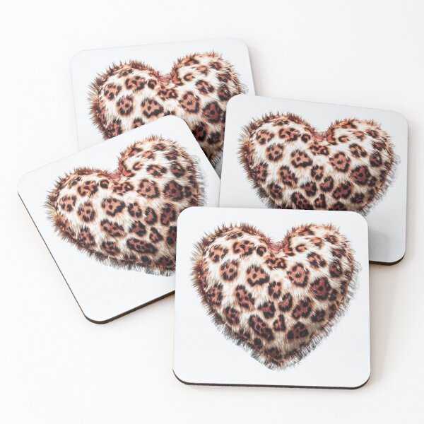 Item preview, Leopard Heart – Light Faux Fur Animal Print Valentine Aesthetic designed and sold by EmeraldeaArt.