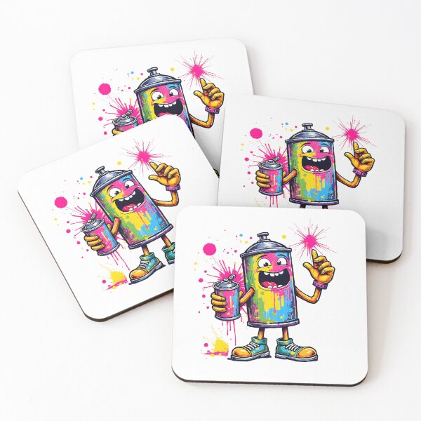 Item preview, Funny Cartoon Spray Paint Can Street Art designed and sold by FunCartoonSpot.