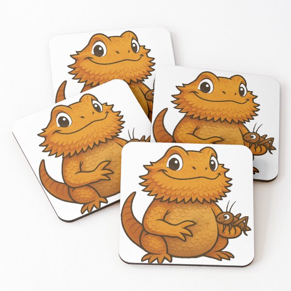Item preview, Cute Bearded Dragon Art – Chunky Pet Lizard Design designed and sold by Strange Comforts.