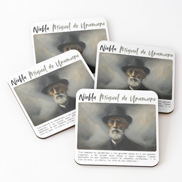 Item preview, Quote from 'Niebla', by Miguel de Unamuno designed and sold by Filologica.