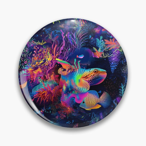 Item preview, Hallucinated Ocean Luminous Fauna Cyber designed and sold by MidArtForge.