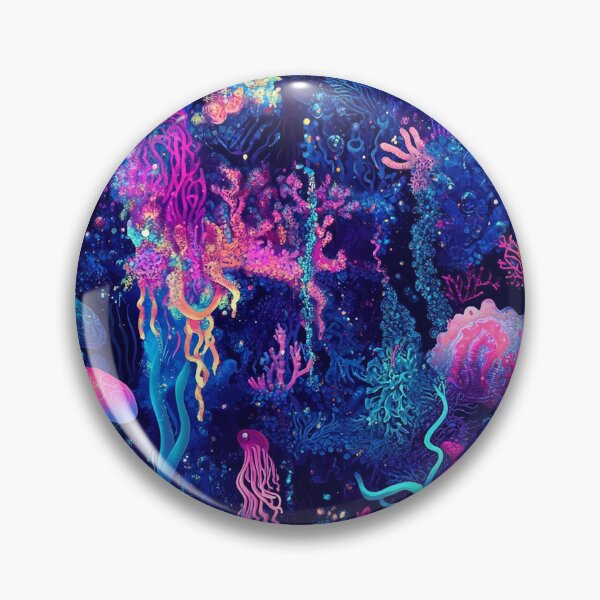 Item preview, Hallucinated Ocean Luminous Fauna Cyber designed and sold by MidArtForge.