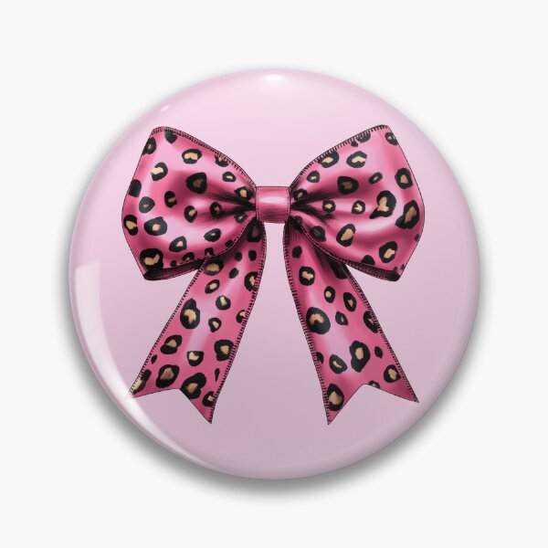 Item preview, Pink Leopard Bow – Cute Animal Print Accessory Design designed and sold by EmeraldeaArt.