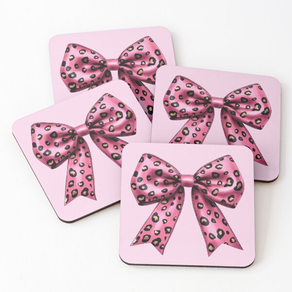 Item preview, Pink Leopard Bow – Cute Animal Print Accessory Design designed and sold by EmeraldeaArt.