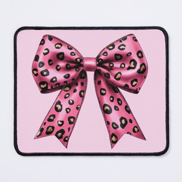 Item preview, Pink Leopard Bow – Cute Animal Print Accessory Design designed and sold by EmeraldeaArt.