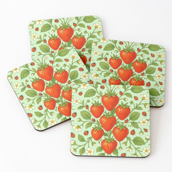 Item preview, Strawberries and Lady Bug  designed and sold by scicilysimonee.