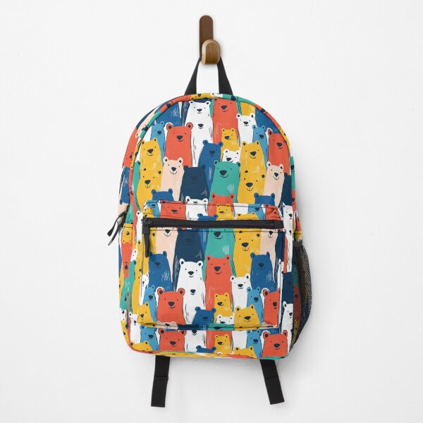 Item preview, Multi-Colored Bear Crowd Joyful Energy designed and sold by MidArtForge.