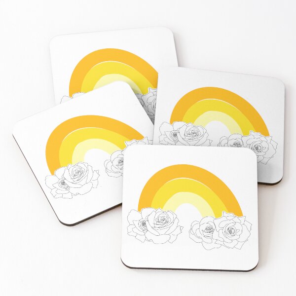 Item preview, Arcoíris con nubes rosas (amarillo) designed and sold by pforphthalo.