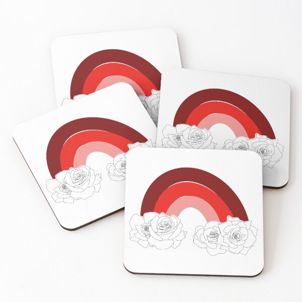 Item preview, Arcoíris con nubes rosas (rojo) designed and sold by pforphthalo.