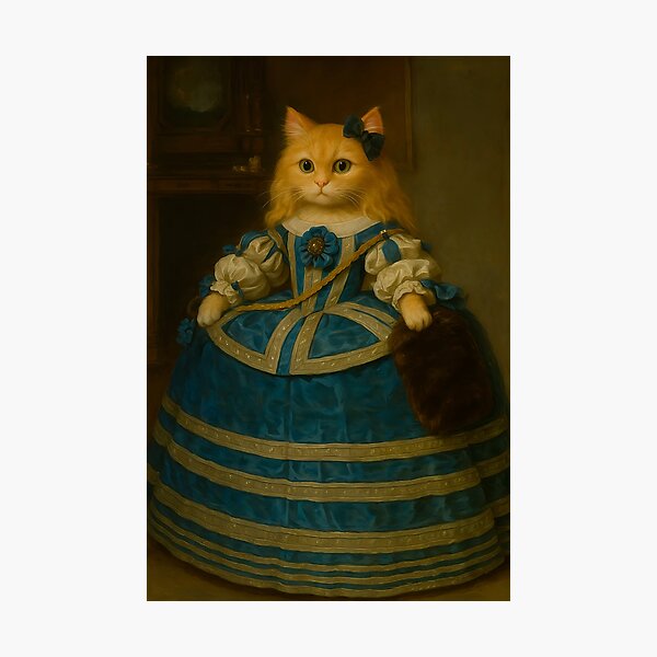 Item preview, Charming Ginger Cat: Whimsical Formal Portrait designed and sold by Alan Javier Cordoba Espinosa.