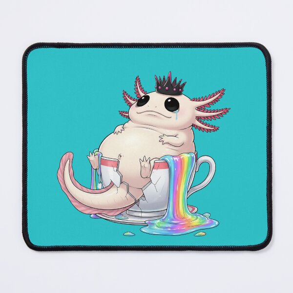 Item preview, Axolotl Crying in a Rainbow Teacup designed and sold by DumbPet.