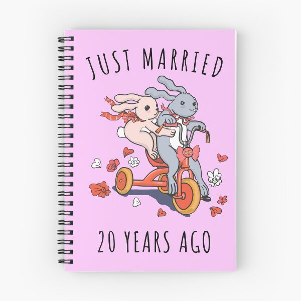 Item preview, Just Married 20 Years Ago - 20th Anniversary Couple Bunnies Tee, Phone Cases And Other Gifts designed and sold by MemWear.