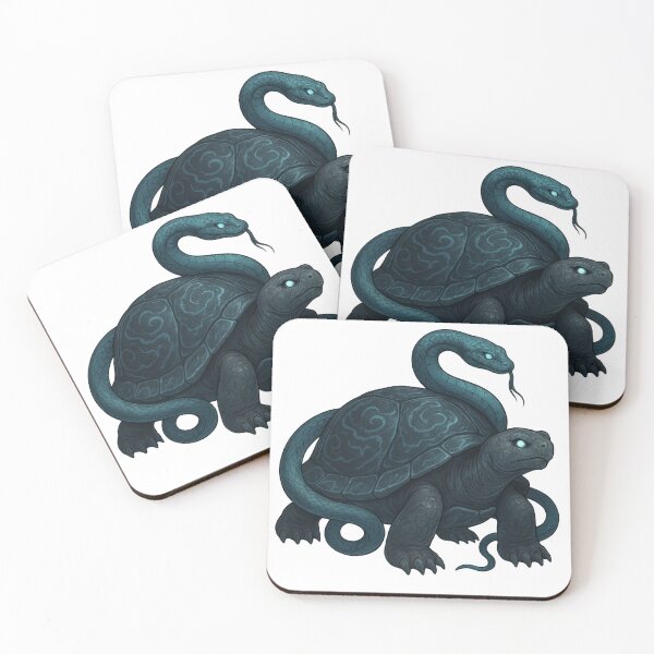 Item preview, Water Elemental Turtle & Snake – Xuanwu of the North designed and sold by ElementalBeast1.