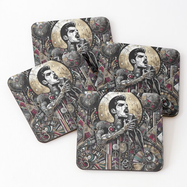 Item preview,  Rockstar King – Esoteric Klimt-Inspired Portrait Art designed and sold by  Ojo de Lilith.