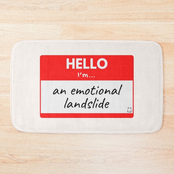 Item preview, Hello I'm An Emotional Landslide – Red designed and sold by buglevel.