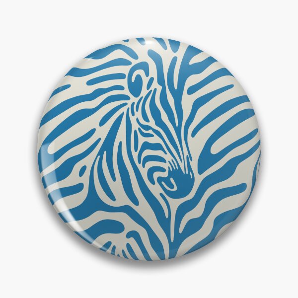 Artikelvorschau, Blauer Zebrastreifen Moderner Tierdruck, abstrakte Safari entworfen und verkauft von Maria Garcia.