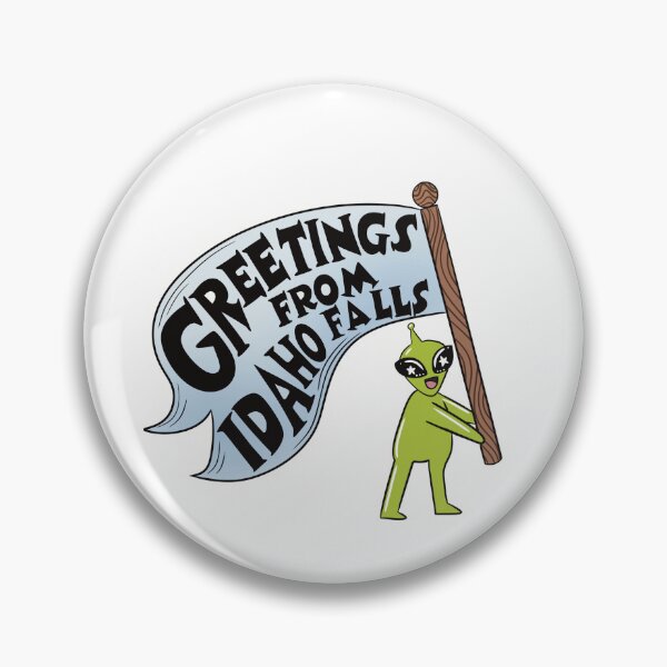 Item preview, Greetings from Idaho Falls Alien Banner designed and sold by VeryGoodShopp.