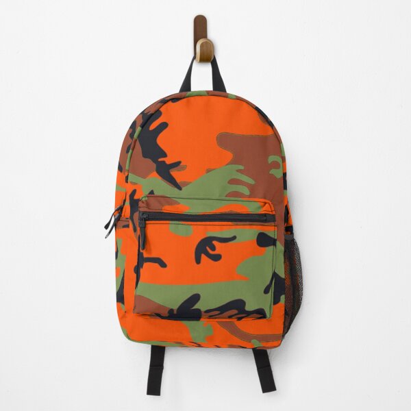 Item preview, Hunter Orange Green Camouflage Bold Outdoor Pattern designed and sold by SandyMDesigns.