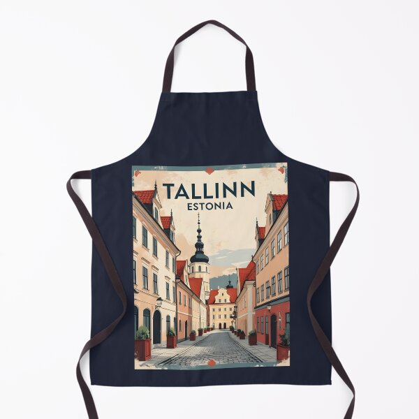 Item preview, A Vintage Travel Illustration of Tallinn - Estonia designed and sold by GoodOldVintage.