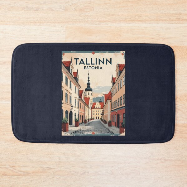 Item preview, A Vintage Travel Illustration of Tallinn - Estonia  designed and sold by GoodOldVintage.
