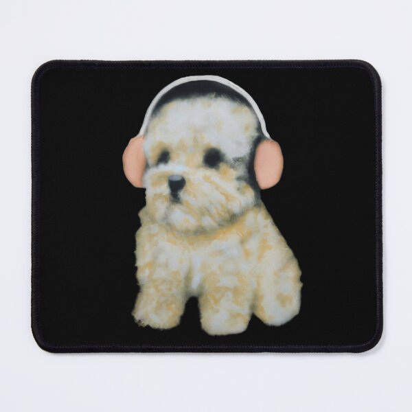 Item preview, clairo dog with headphones designed and sold by miss madison creates.