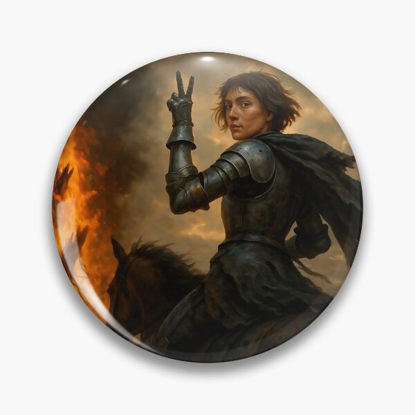 Item preview, Jane D Arc Peace: Defiance Amidst Burning Pyre designed and sold by Alan Javier Cordoba Espinosa.