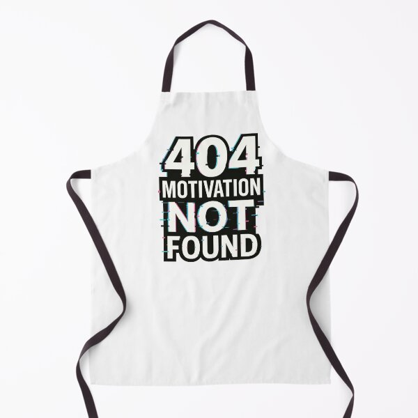 Item preview, 404 Motivation Not Found - Glitch Typography Design designed and sold by OnPointOutfits.