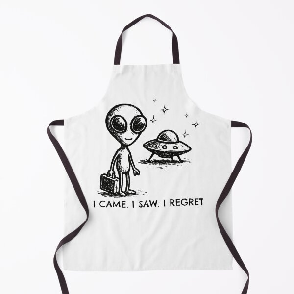 Item preview, UFO Alien Introvert Sarcasm I Came, I Saw, I Went Back to Bed - Minimalist Art designed and sold by BeaverFriends.