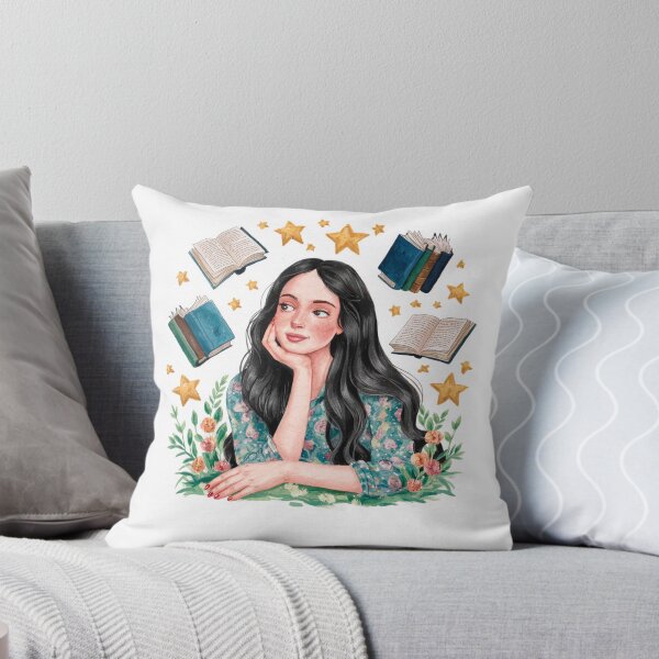 Item preview, whimsical book lover designed and sold by LittleCreatives.