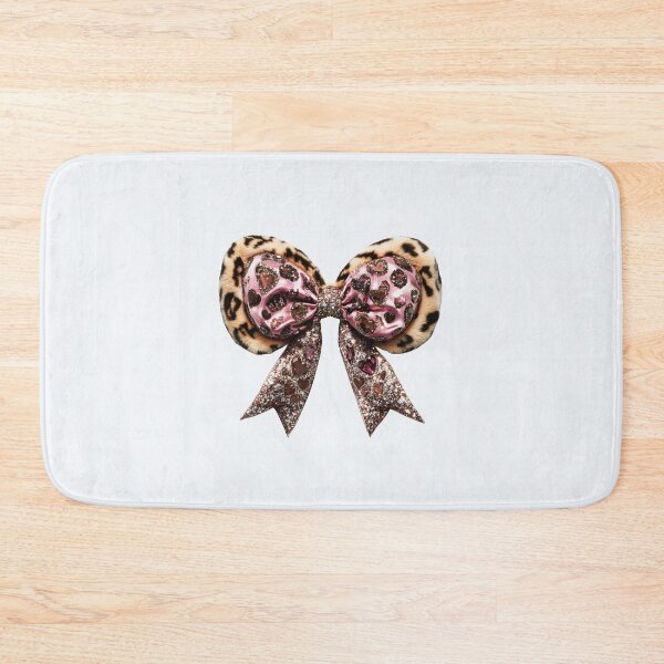 Item preview, Bejeweled Cheetah Bow – Pink Silver Glam Animal Print designed and sold by EmeraldeaArt.