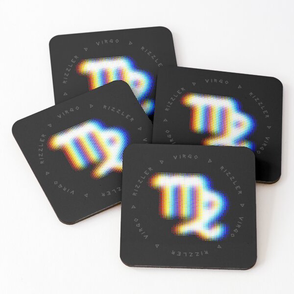 Item preview, Virgo Glitch - Clean Halftone Zodiac Symbol with Earthy Vibe designed and sold by H Jonas.