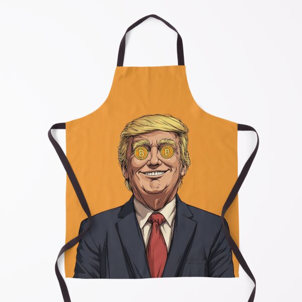 Item preview, Donald Trump with Bitcoin Eyes designed and sold by AImazeD.
